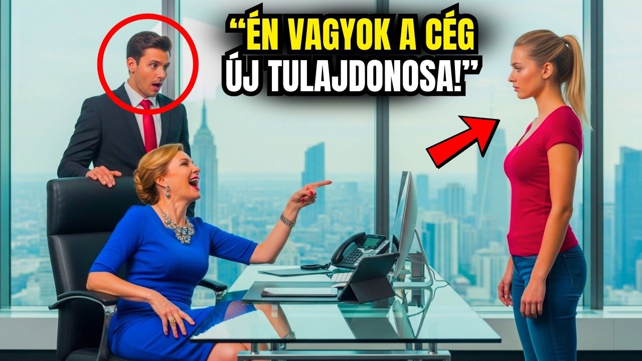 “ÉN VAGYOK A CÉG ÚJ TULAJDONOSA” MONDJA EGY SZEGÉNY NŐ, A MILLIOMOS FELESÉGE NEVET, DE AZTÁN...