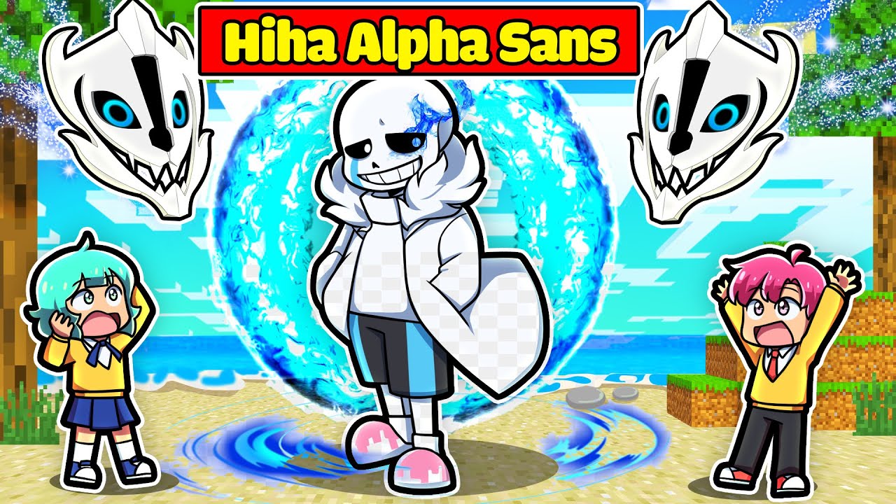 HIHA CHẾ TẠO TH&Agrave;NH C&Ocirc;NG BỘ GI&Aacute;P ALPHA SANS CỰC MẠNH TRONG MINECRAFT*HIHA ALPHA SANS 😍🤣