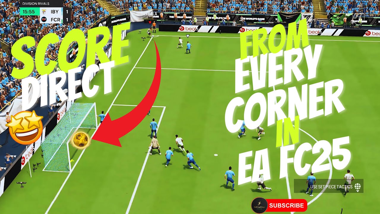 How to Score Directly from a Corner in FC 25! Secret Pro Tips Revealed! #CornerGoal #ProTips #Skill