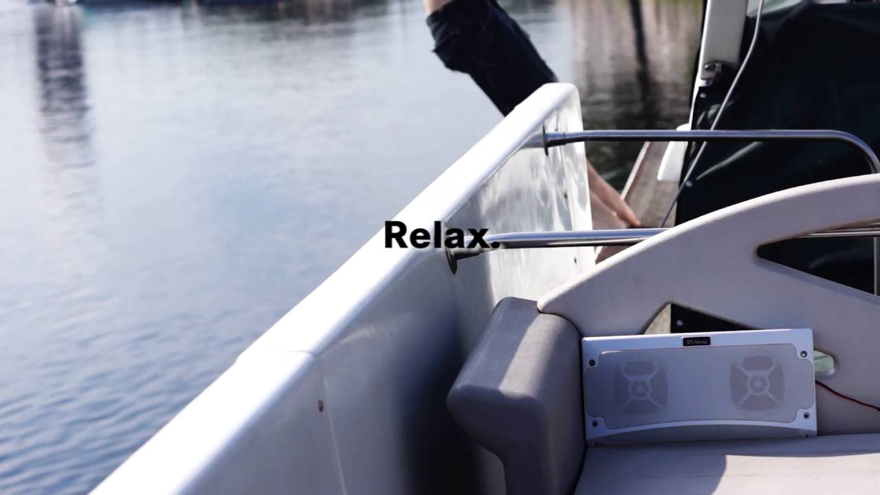 KING RV Media Bluetooth Speaker & Awning Light - On the water