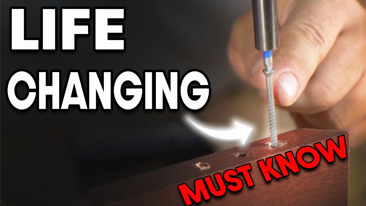 If You Use SCREWS in Wood, This ONE TRICK will CHANGE YOUR LIFE!