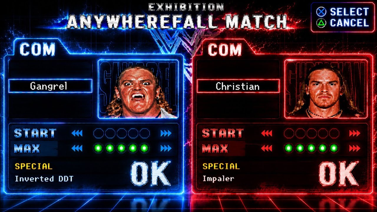 Gangrel VS Christian | WWF SmackDown!