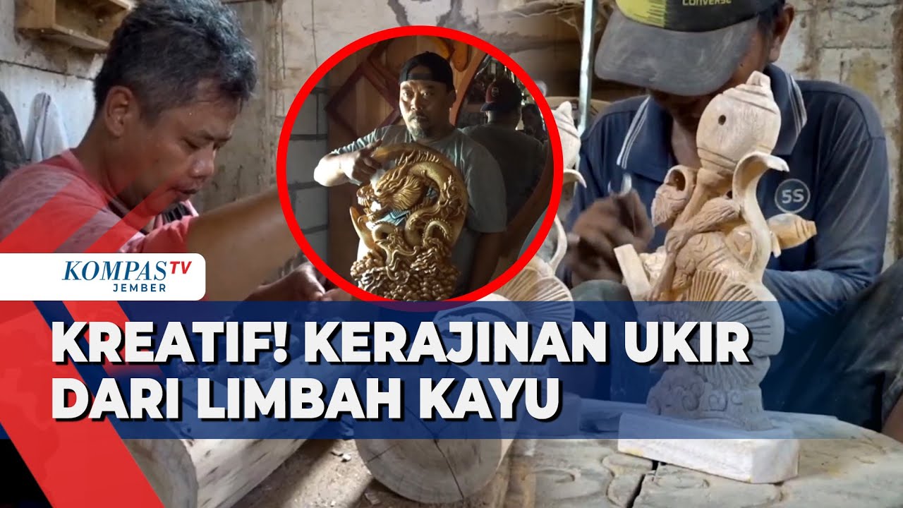 Kreatif! Kerajinan Ukir dari Limbah Kayu, Tembus Pasar Internasional