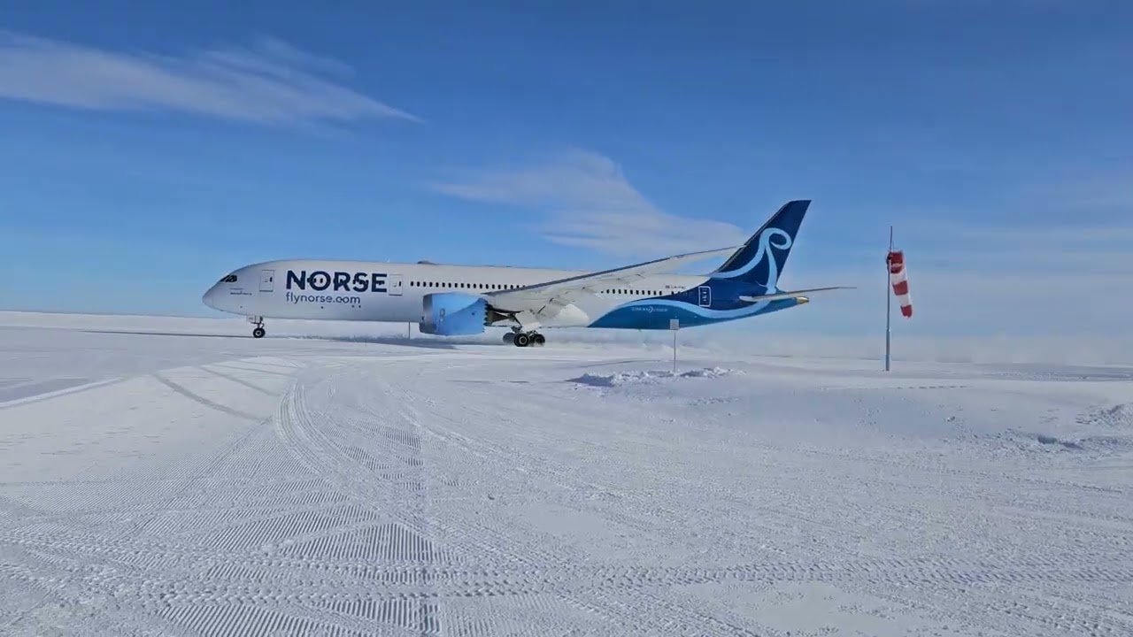 Norse 787 Take off Antarctica