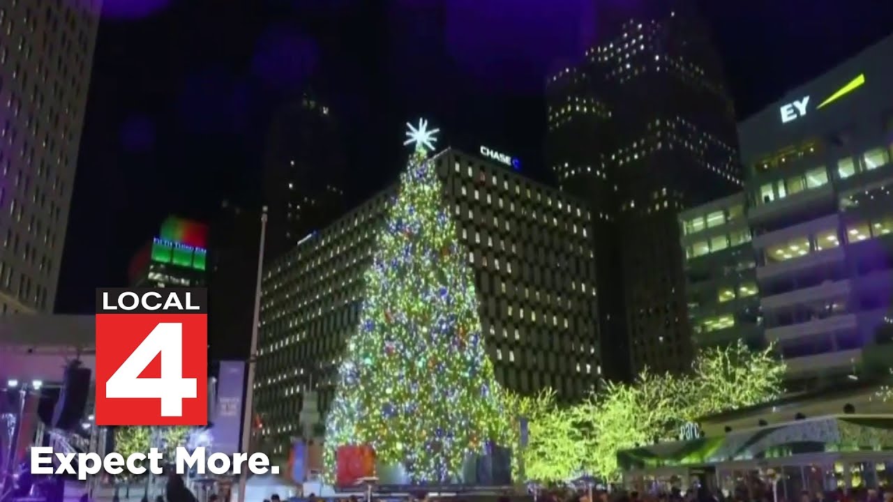 Detroit Tree Lighting draws thousands downtown, kicks off holiday season with joy