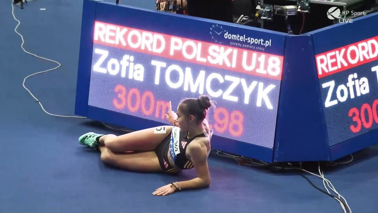 Rekord Polski w biegu na 300m do lat 18 - Zofia Tomczyk #300m
