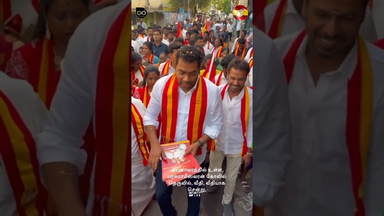 Aadhav Arjuna Election Campaign🔥| Vote For Whistle | Thalapathy Vijay | TVK Vijay | Villivakkam