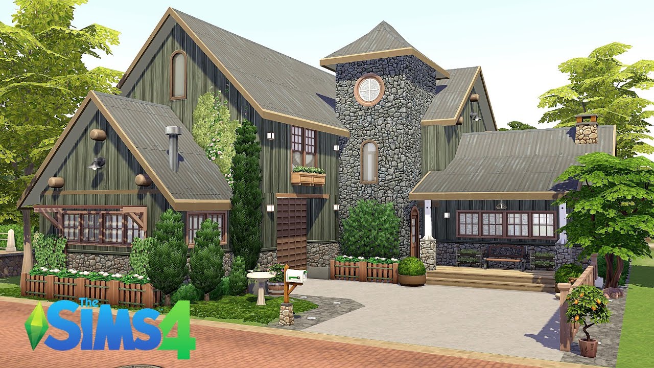The Sims 4 Build | Family Home | Time lapse | NoCC