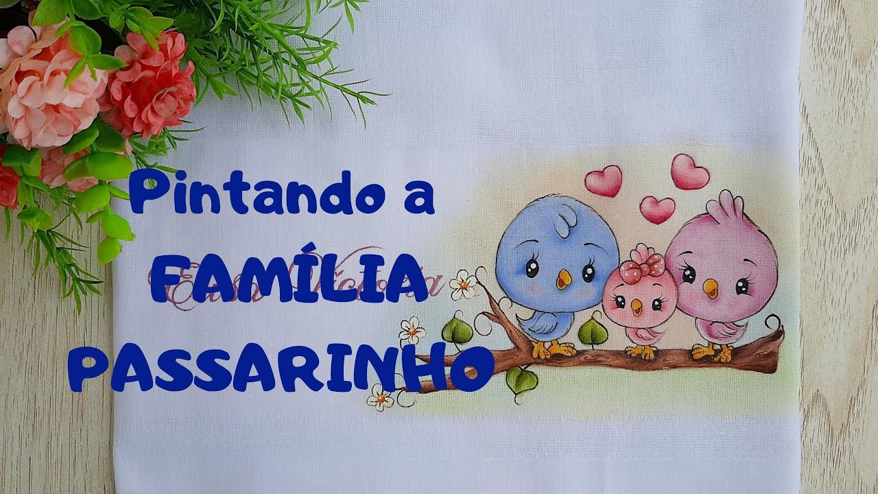 Como pintar família passarinho (Desenhos crocantes)