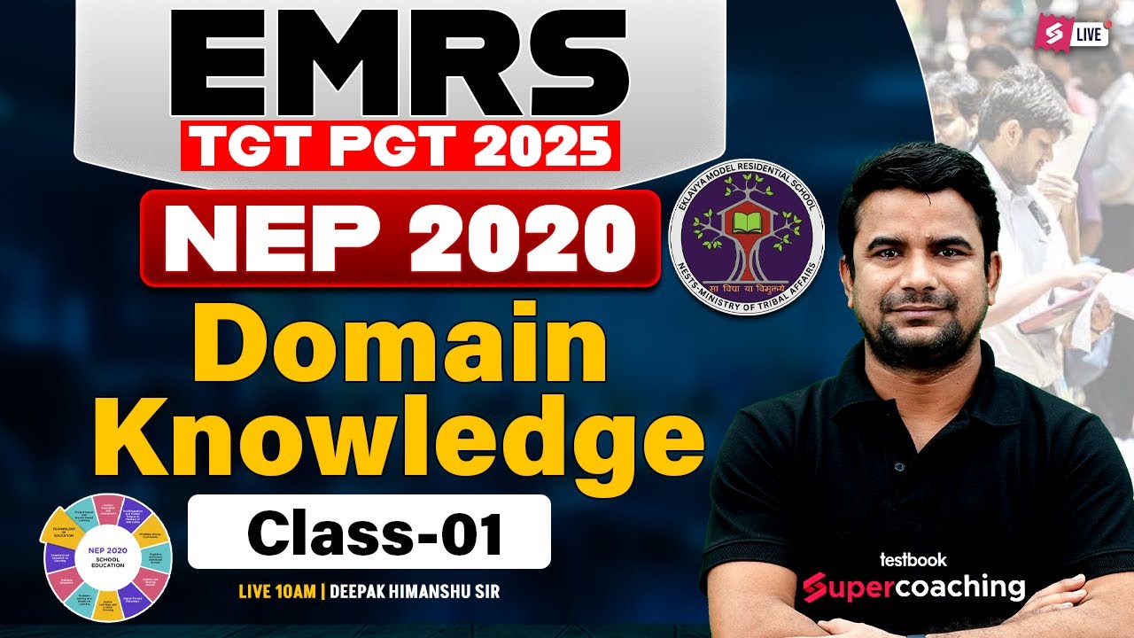 EMRS Domain Knowledge Class 1 | EMRS TGT PGT Domain Knowledge By DH Sir | NEP 2020 For EMRS Exam