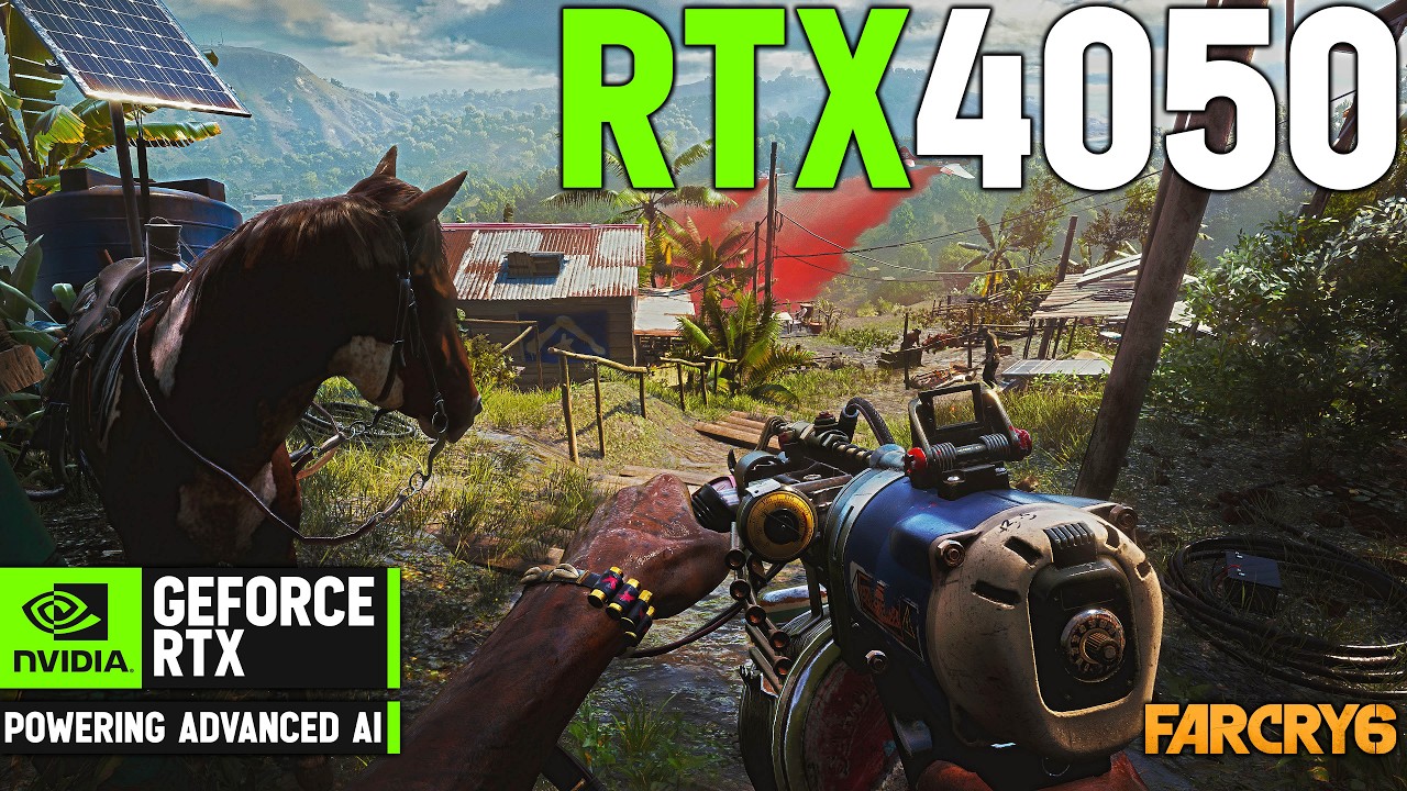RTX 4050 + i5-13420H | Far Cry 6 &bull; 1080p All Settings & RT