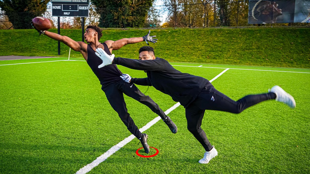 THE NASTIEST CATCHES YOULL EVER SEE.. DB vs WR 1ON1'S w/ DOCKERY! (ONE HAND CATCHES ONLY)