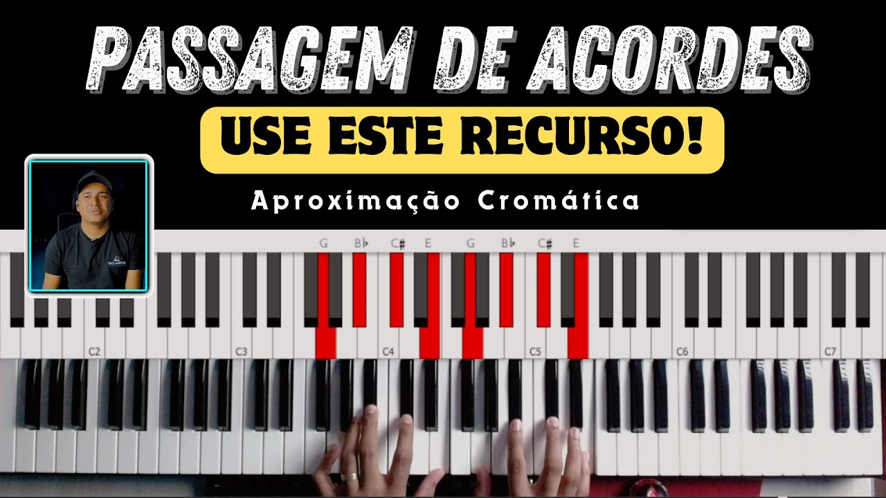 PASSAGEM DE ACORDES USANDO APROXIMAÇÃO CROMÁTICA - Thiago Rosário