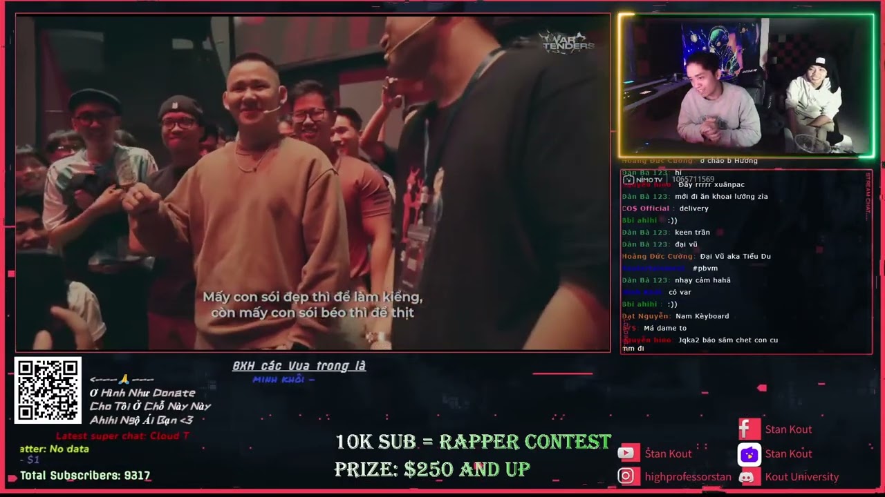 SOSI vs XUAN PAC - BATTLE RAP at VAR TENDERS | Thơ vs Nhây | Livestream Reaction