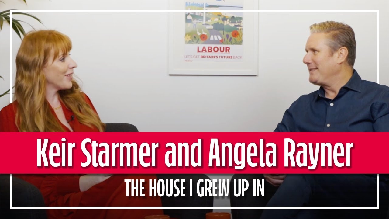 Keir Starmer and Angela Rayner chat about where they grew up