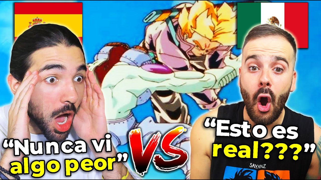 🇪🇸 2 ESPAÑOLES REACCIONAN A 6 DOBLAJES UN MOMENTO ÉPICO 🇲🇽 DE TRUNKS VS MECHA FREEZER - NoMeDuchoGT