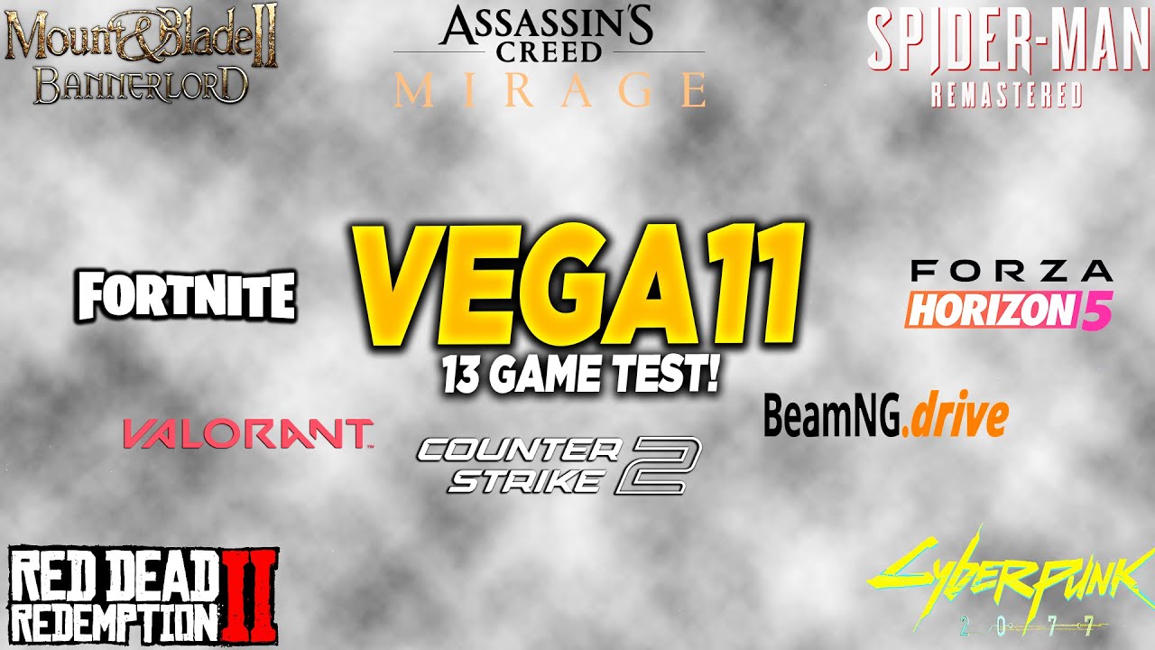 Ryzen 5 2400G + VEGA 11 - 13 Game Test