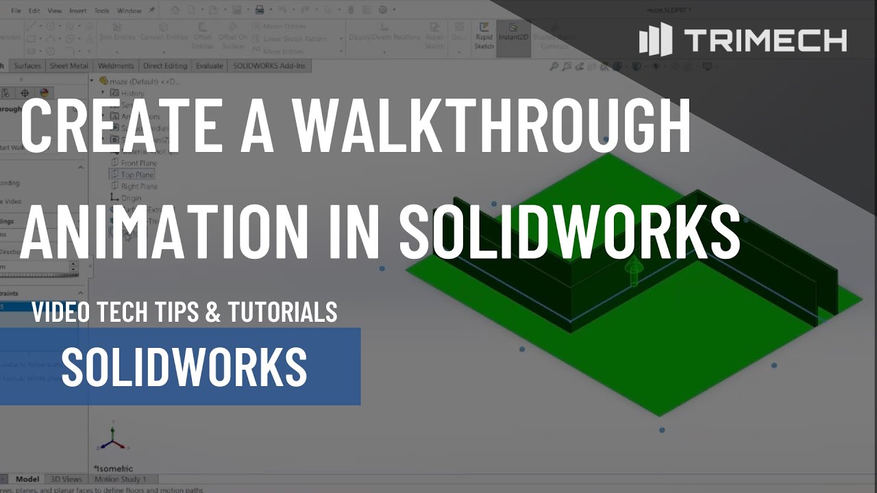 Create a Walkthrough Animation in SOLIDWORKS: Part 1