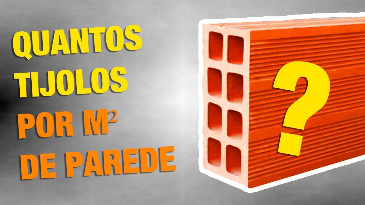 Cálculo quantidade de tijolos por metro quadrado - Método simples e correto!