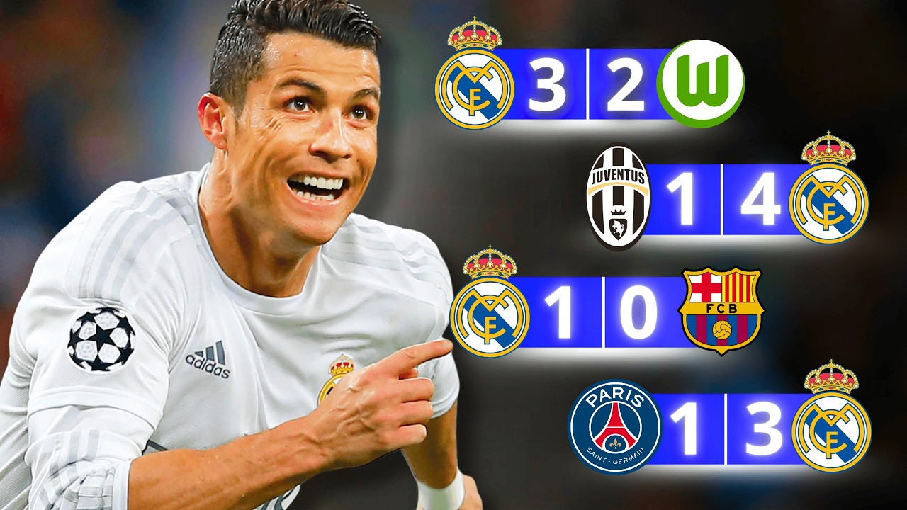 Partidos LEGENDARIOS de Cristiano Ronaldo con el Real Madrid