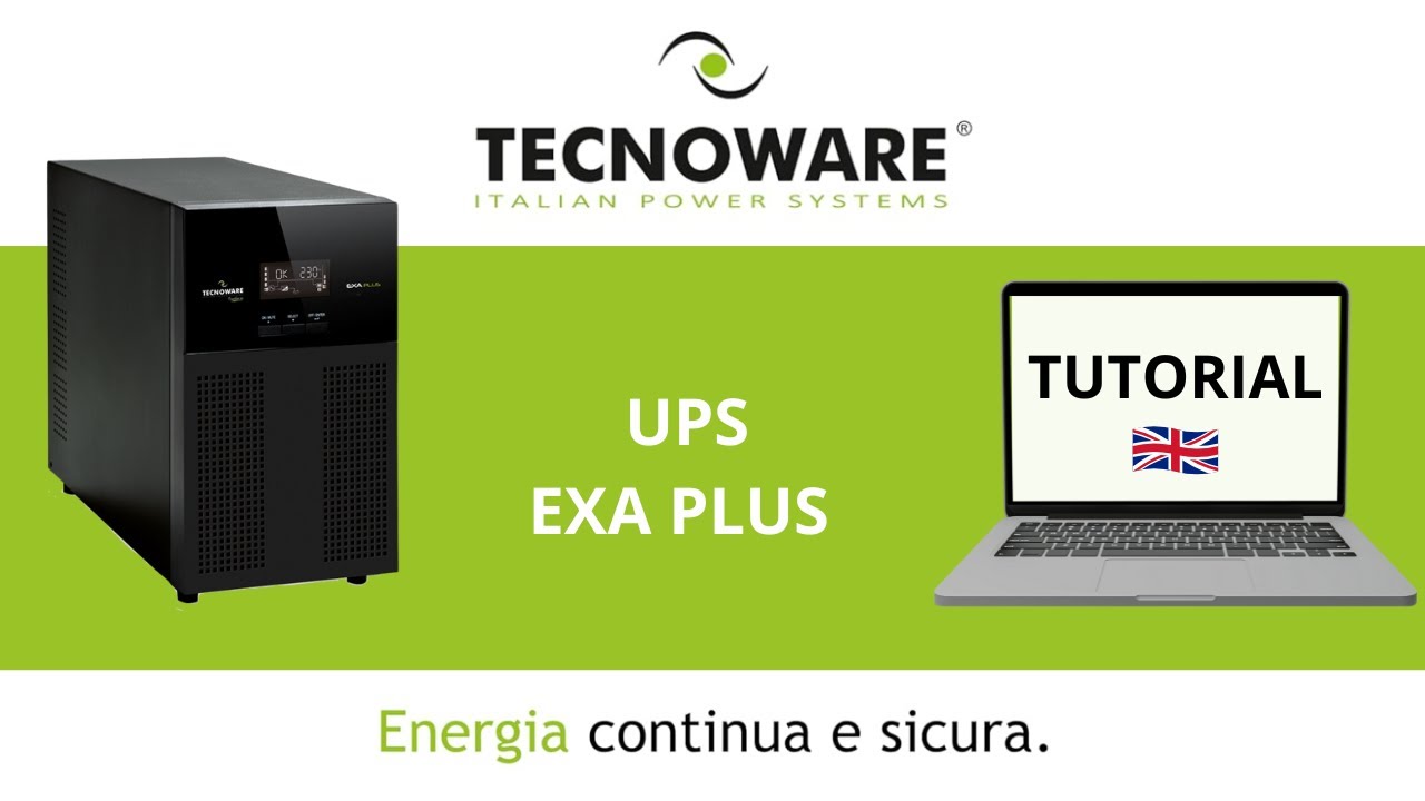 How to Set Up a Tecnoware EXA PLUS ups from 1000 VA up to 4500 VA (english version).