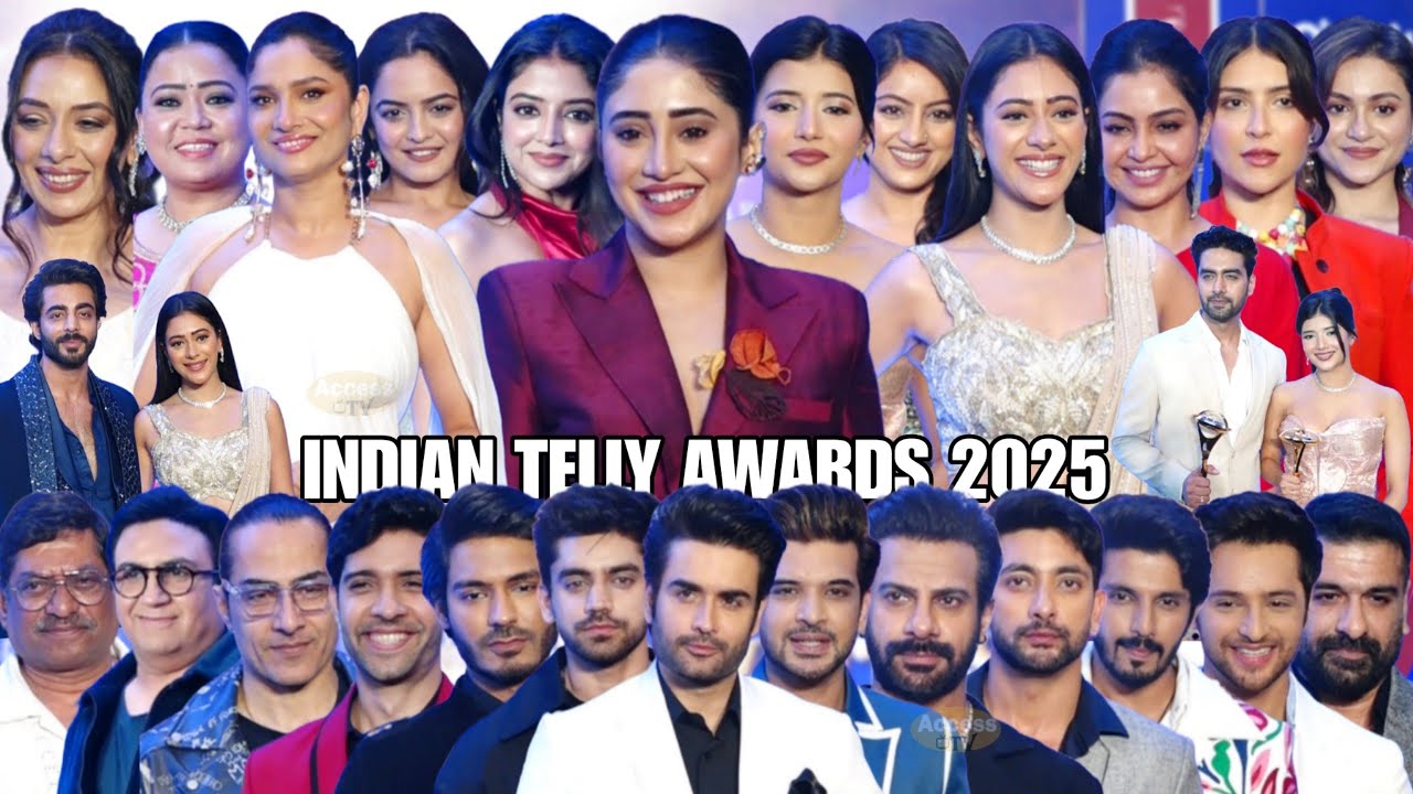 UNCUT | Indian Telly Awards 2025 | Shivangi Joshi,Karan,Vivian,Karanveer,Hiba,Samriddhi, Bharti,Avi