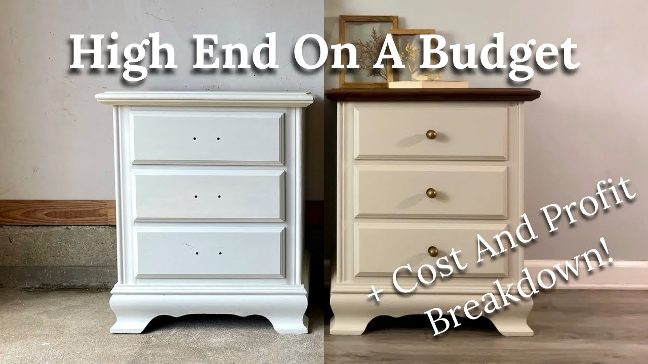 Nightstand Makeover | Flipping Furniture On A Budget | Cost And Profit Breakdown