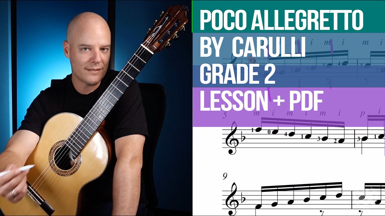 Poco Allegretto Карулли [Урок и PDF]