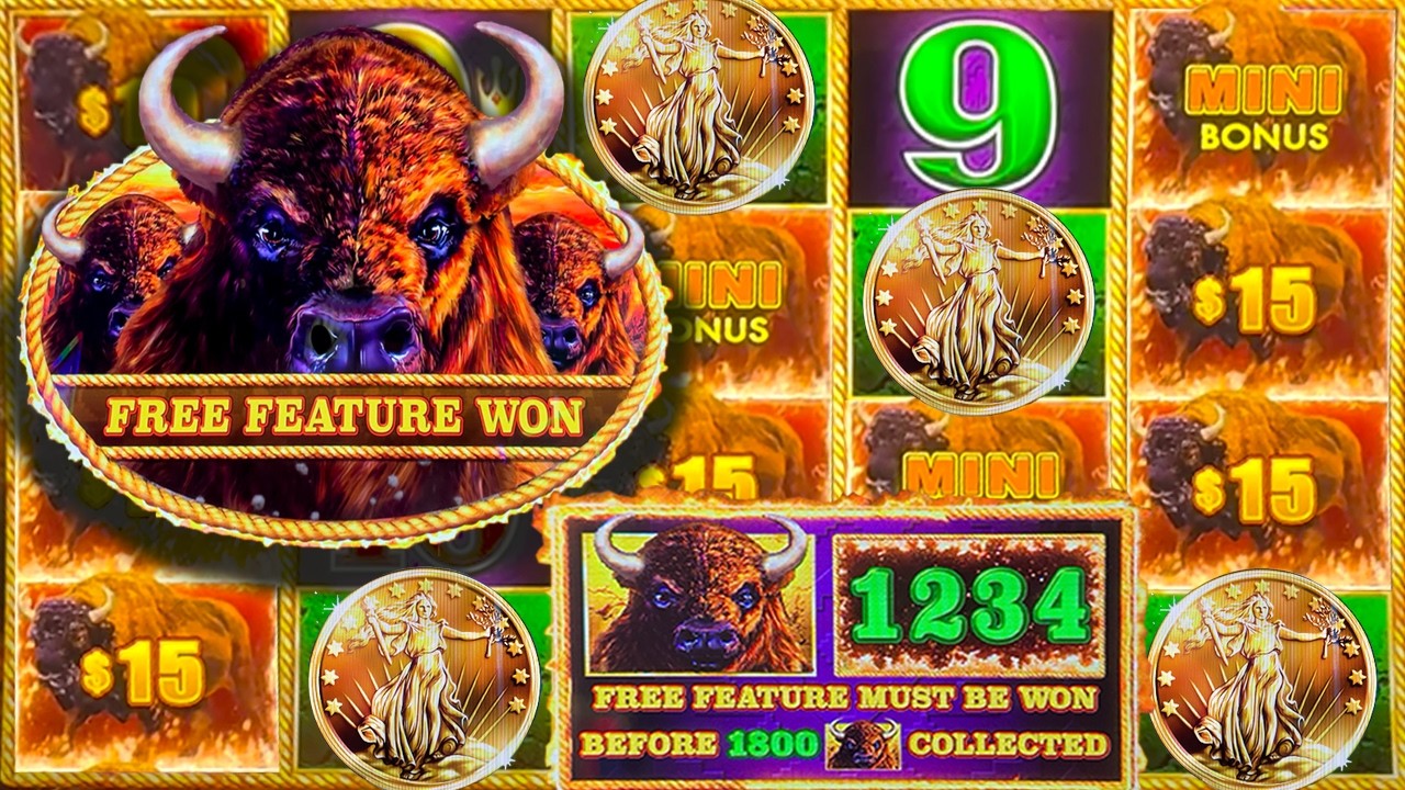 INSANE 4 COIN CHAOS ➤ BUFFALO LINK GOES WILD!!