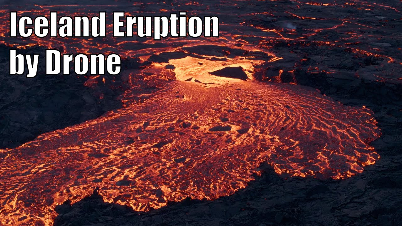 Iceland Eruption Spectacular Drone Shots