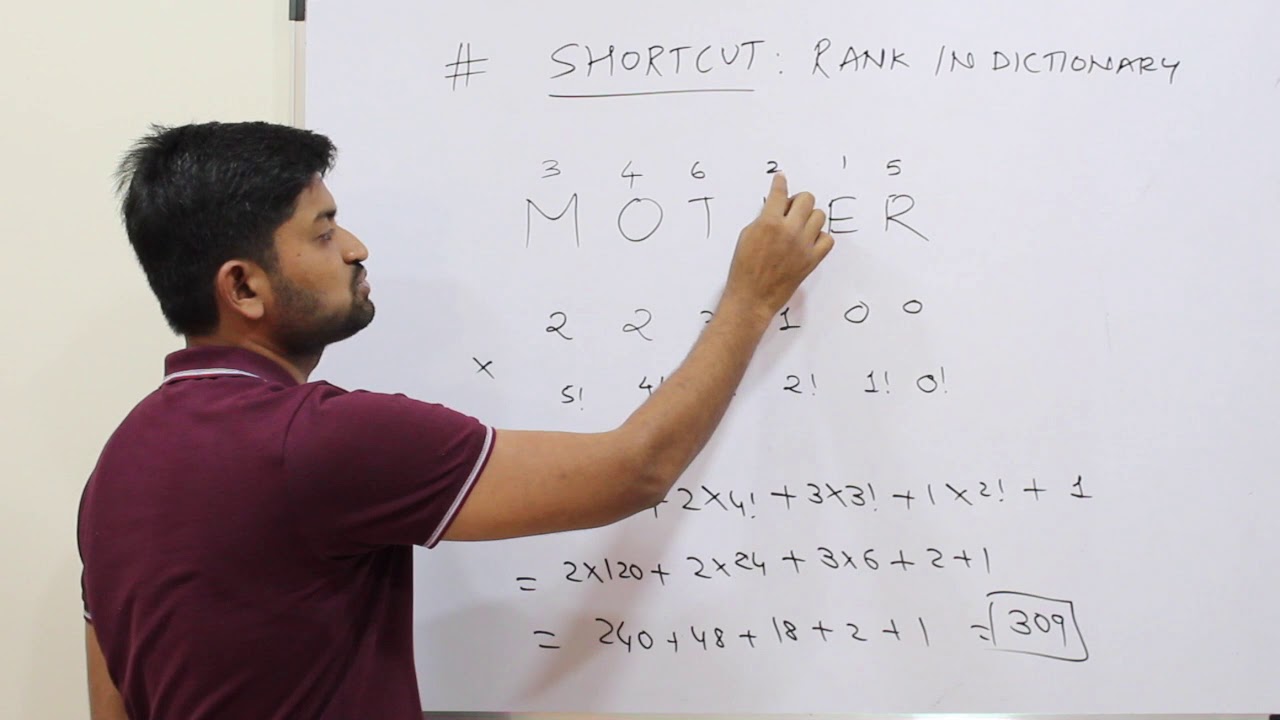 Permutations & Combinations 06 | SHORTCUT Method | Rank of a word | JEE/BITSAT/CET/ Class 11
