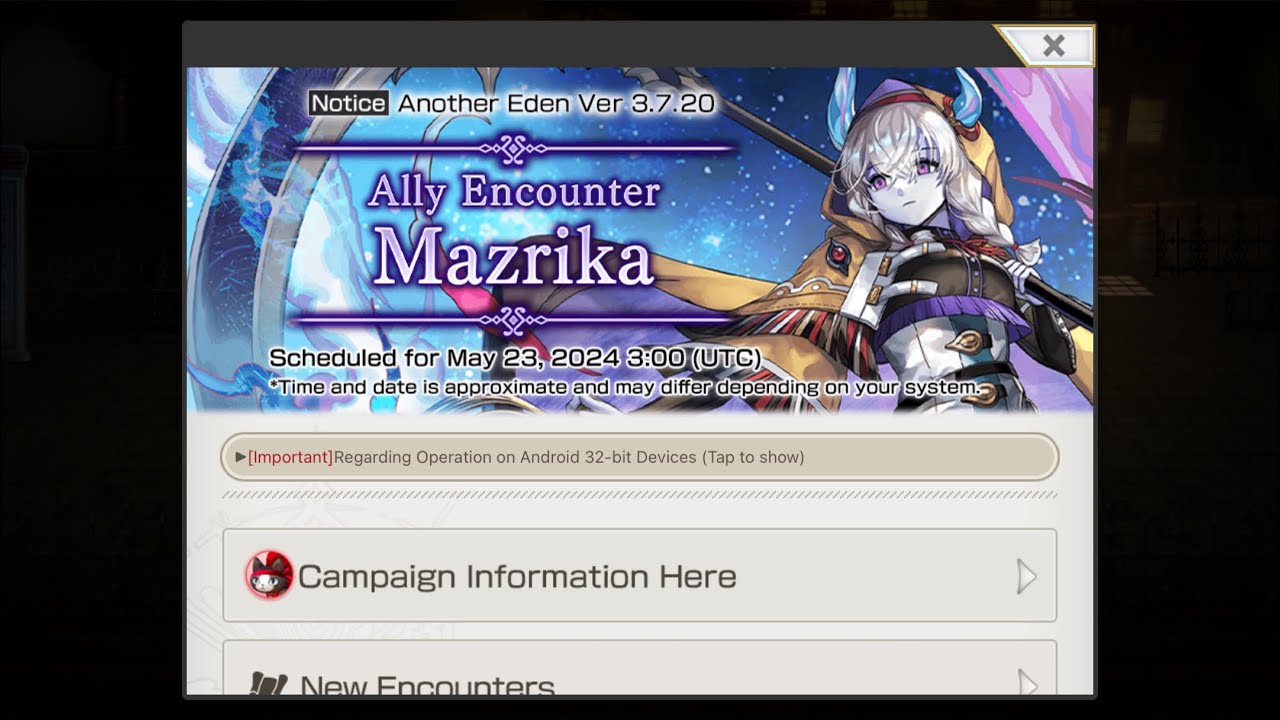 Another Eden Global 3.7.20 Ally Encounter Mazrika! SA Retro Bertrand AND True Manifestation Fight!