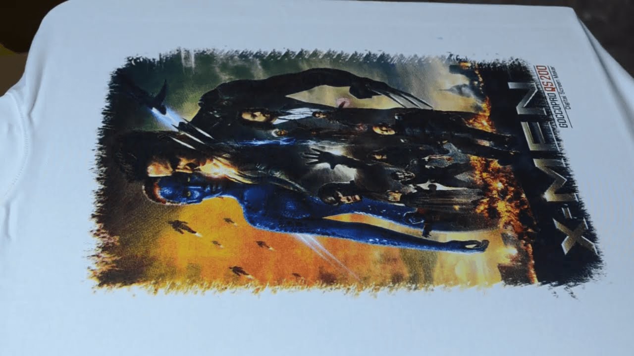 Full color / 4 color / CMYK wet on wet Process Digital Silk Screen Printing on t shirt / t-shirt