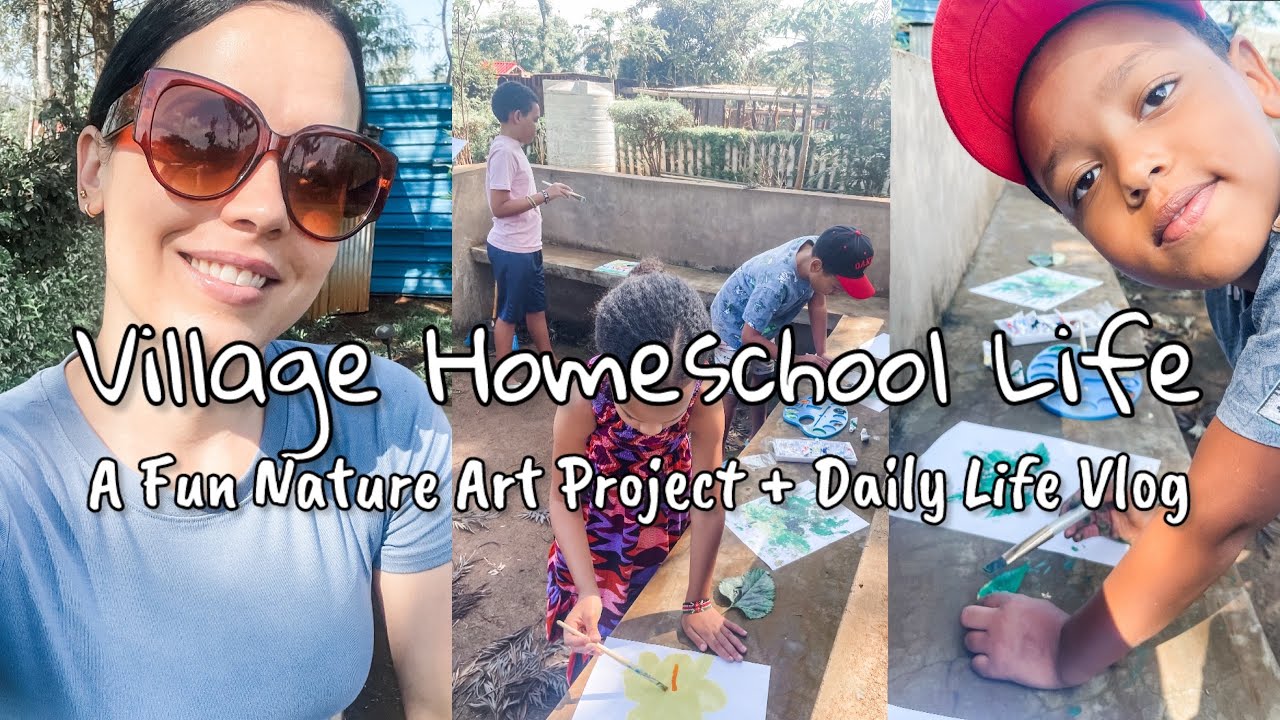 Homeschooling in Kenya || Daily Life Vlog || Art Project || A Visit from Friends