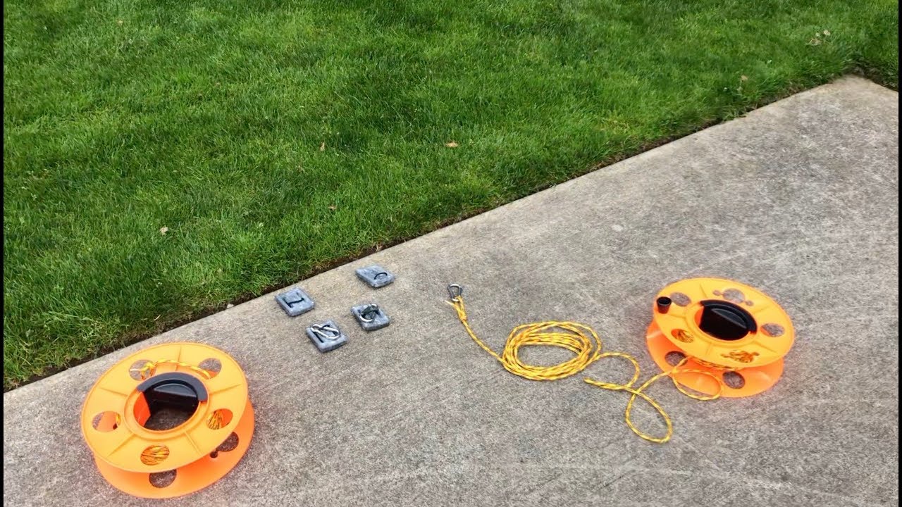 Underwater grid line rigging
