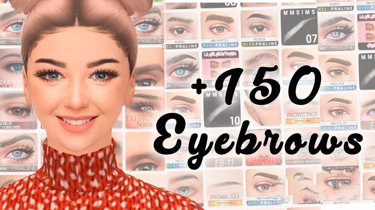 Eyebrows CC folder | + 150 | SIMS 4 CAS