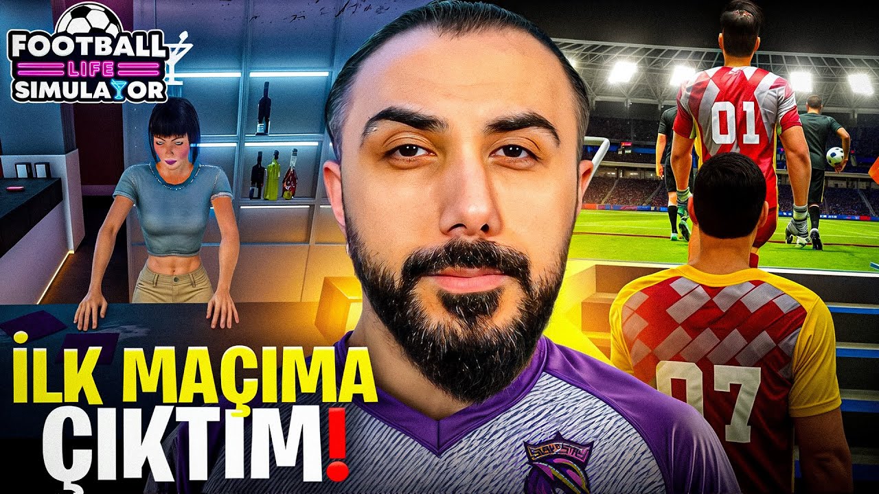 İLK MAÇIMA ÇIKTIM!! KENDİ FUTBOLCU KARİYERİM! FOOTBALL LİFE SİMULATOR | Barış Can