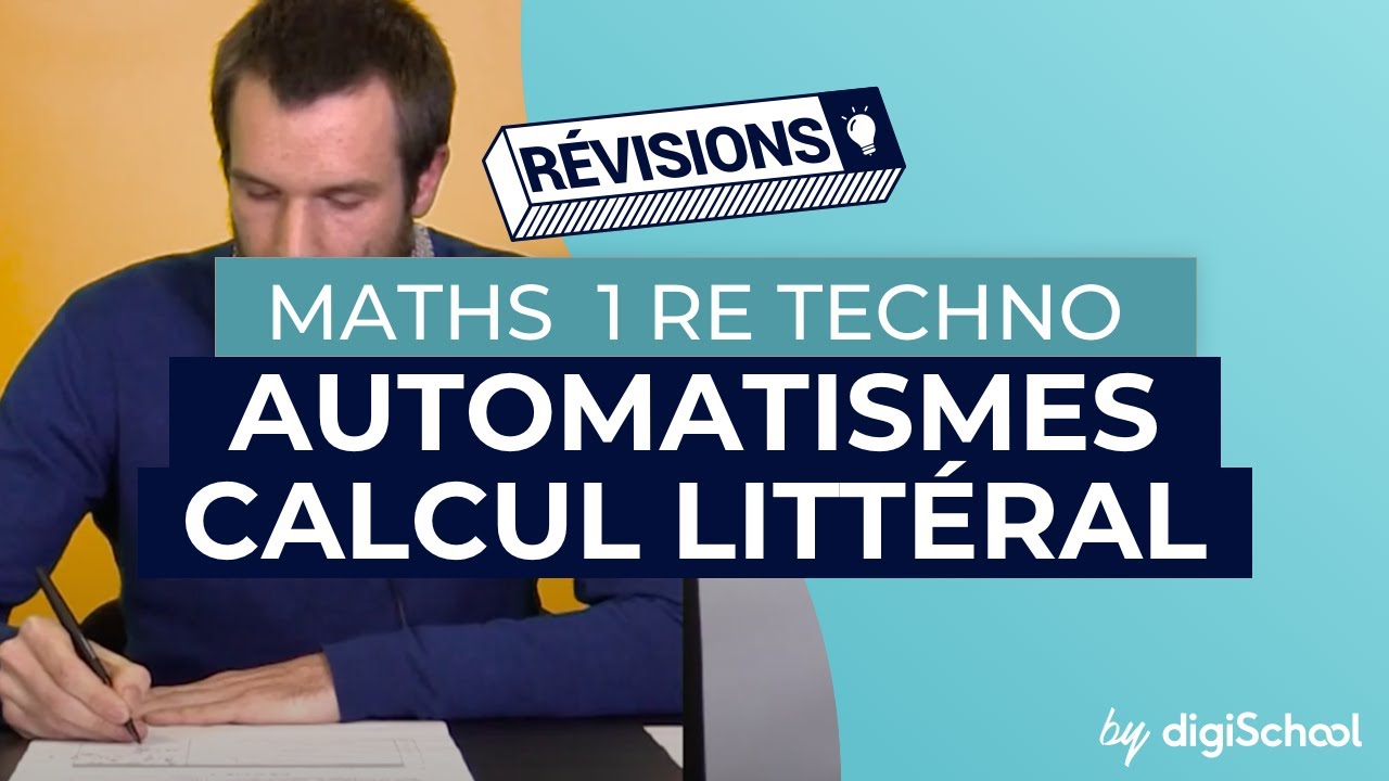 Calcul littéral - 1re techno (correction du sujet zéro de mathématiques) | Contrôle continu