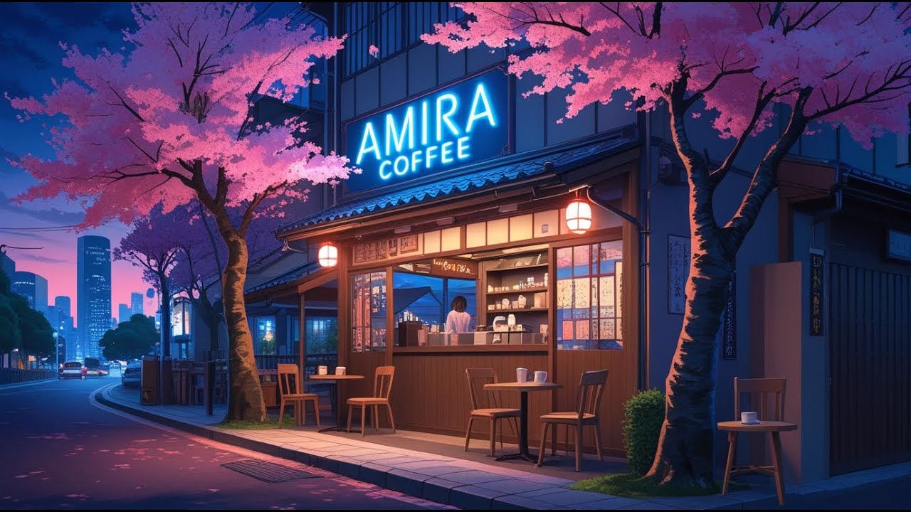 Dreamy Lofi Hip Hop ☕ Café Chill Inspired by Rainy 90s Nights and Warm Cappuccinos