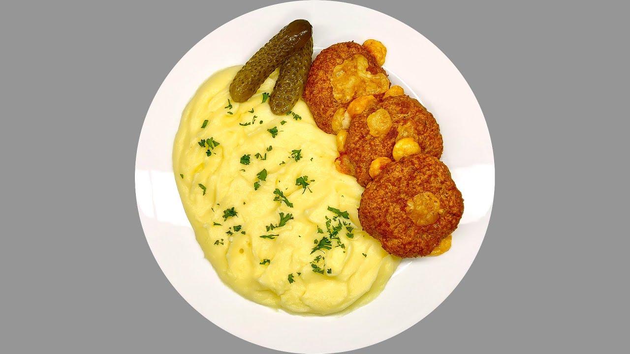 Запеченные в духовке куриные фрикадельки с сыром