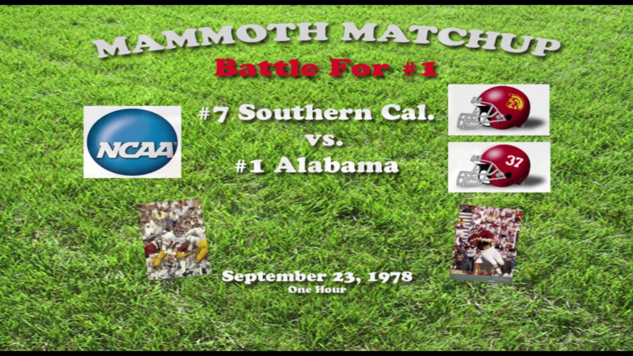 1978 Southern Cal @ Alabama One Hour