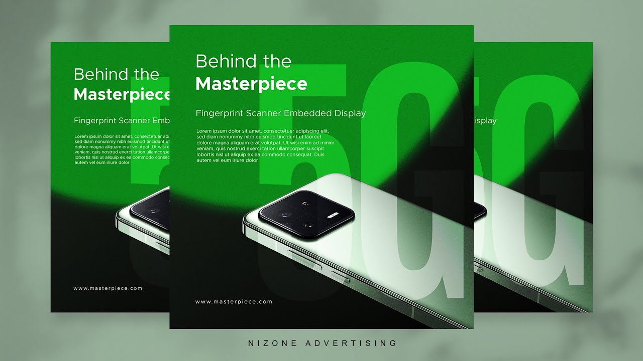 Social Media Post Design for Mobile Advertising | Photoshop