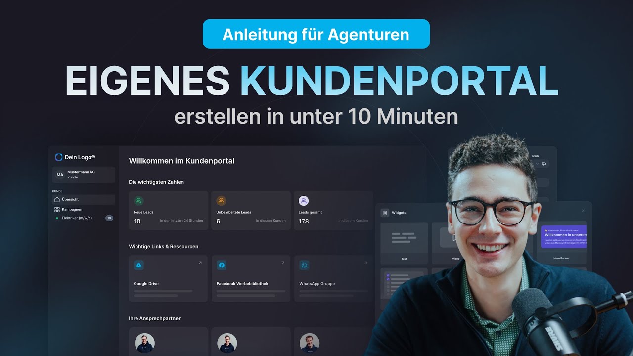 NEU: Eigenes Kundenportal als Agentur erstellen | LeadTable Kundenportal Builder Anleitung