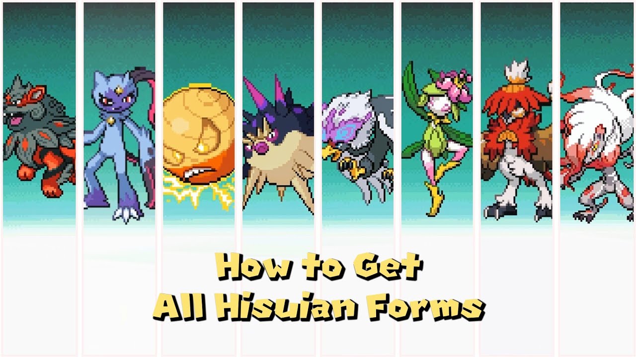 Pokemon HeartGold Generations 2.0 - All Hisuian Form Locations
