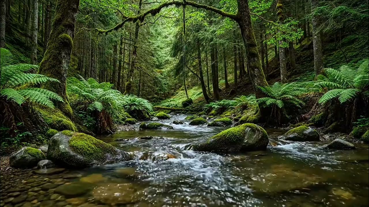 🌿 Peaceful Forest Stream – Calming Water Sound for Sleeping & Deep Sleep