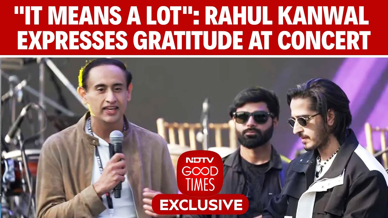 "It Means A Lot": Rahul Kanwal Expresses Gratitude At NDTV Good Times Concert in Srinagar