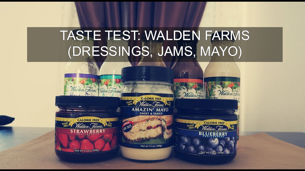 Taste Test: Walden Farms (CALORIE FREE Dressings, Jams, Mayo)