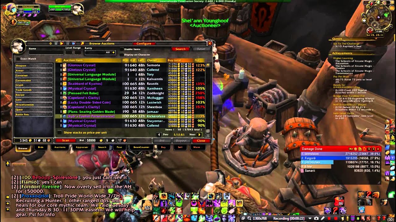 How to Determine Auction House Prices In WOW
