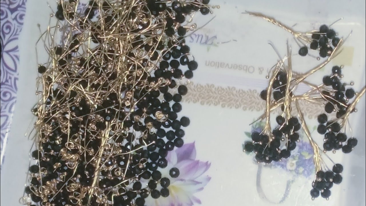 Ayesha Khan pearls is live! Preparing gajra bracelet material