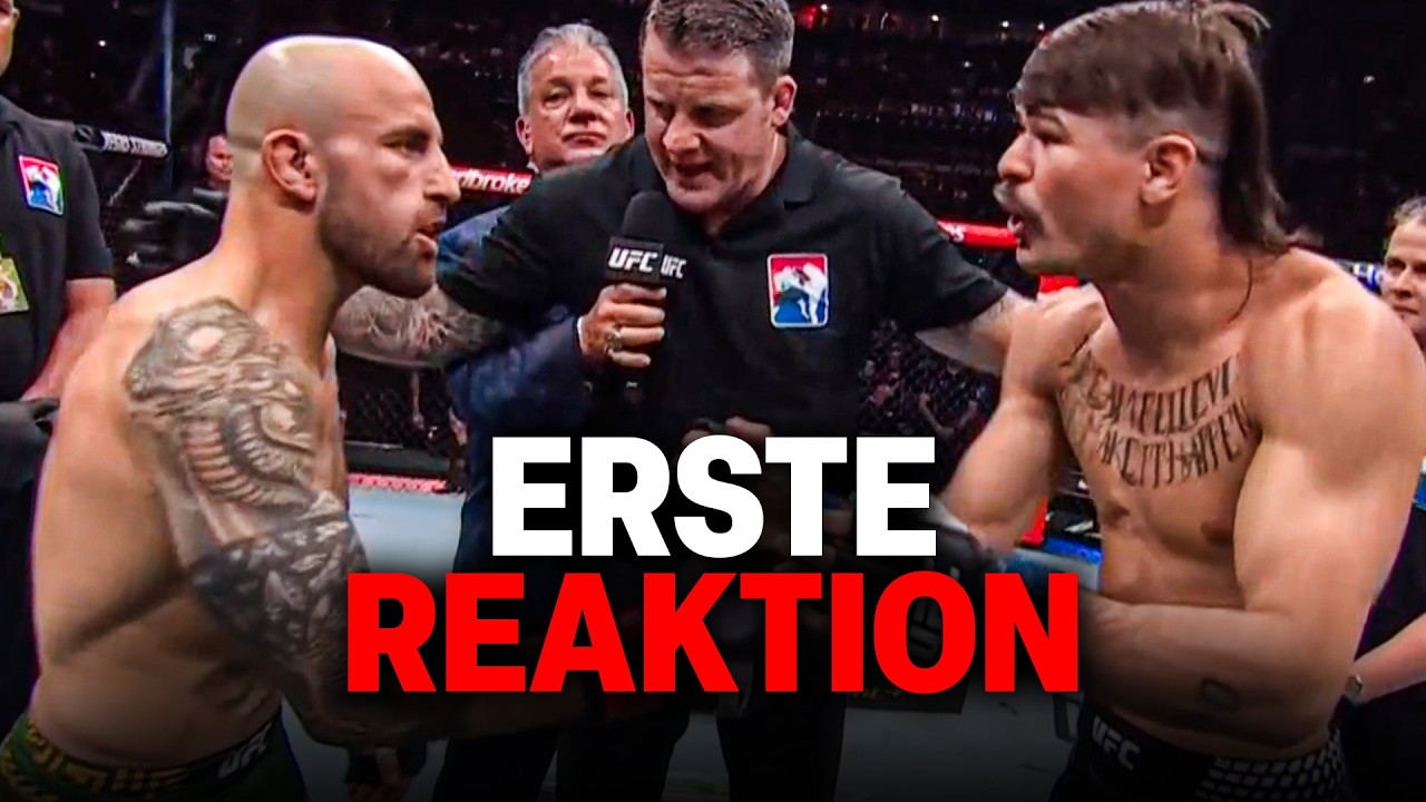 SPRACHLOS! ALEX VOLKANOVSKI vs DIEGO LOPES ist vorbei! UFC 325 Erste Reaktion!